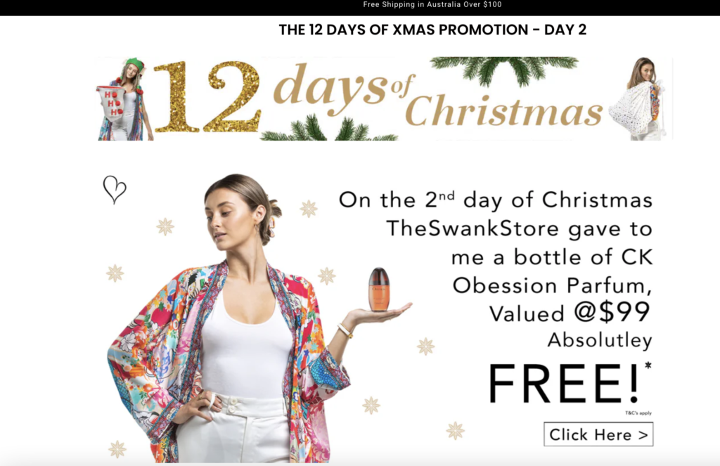 Day 2: Free gift in 12 days of XMas Promotion